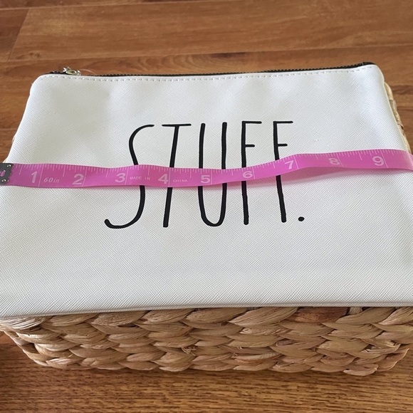 Rae Dunn Stuff zipper pouch 7"x10" - Picture 3 of 4